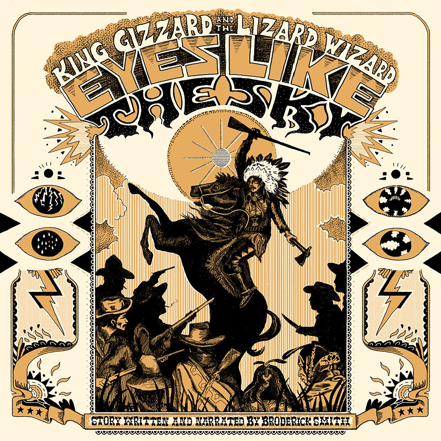 KING GIZZARD & THE LIZARD WIZARD, Eyes Like The Sky (Injection Molded Pet Ecosonic LP) (P(Doom) Records; PDOOM9903, UK 2026 Reissue, Printed Inner, 180g Injection-Molded Crystal Clear Pet Re LP NEW/NEW - PRE-ORDER