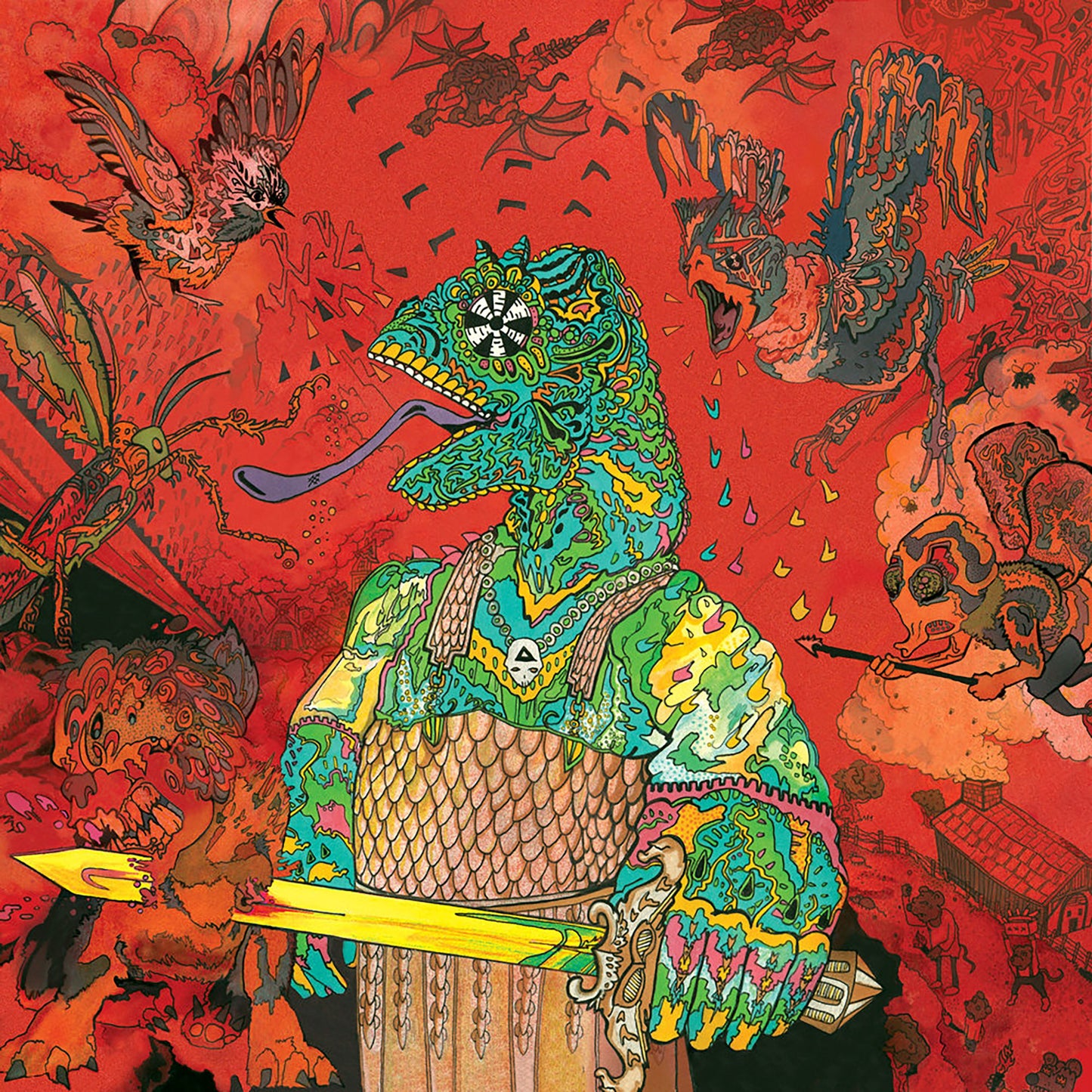 KING GIZZARD & THE LIZARD WIZARD, 12 Bar Bruise (Injection Molded Pet Ecosonic LP) (P(Doom) Records; PDOOM-9902, UK 2026 Reissue, Printed Inner, 180g Injection-Molded Opaque Black Pet Record LP NEW/NEW - PRE-ORDER