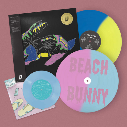 BEACH BUNNY, The Early Days: Animalism, Pool Party, Crybaby - Dinked Edition (Many Hats Distribution; BUNNY-004X, UK 2026, Half Blue/Half Yellow | Half Blue/Half Violet 2LP, Dinked Archive E 2xLP NEW/NEW - PRE-ORDER