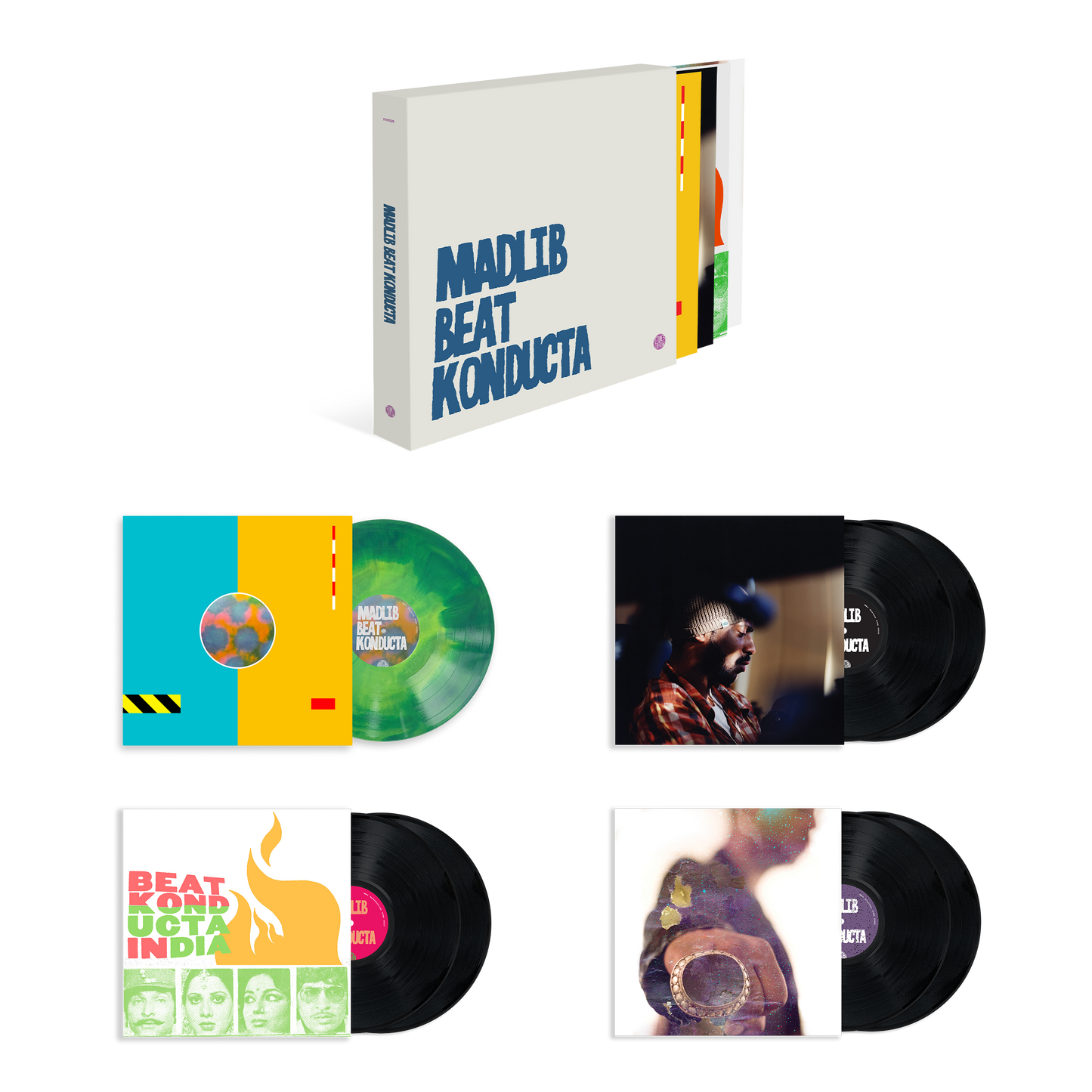 MADLIB, Beat Konducta Box Set (Stones Throw Records; STH2528, UK 2026, Indie Exclusive, Northern Lights Green Vinyl and Black Vinyl) 7xLP Boxset NEW/NEW - PRE-ORDER