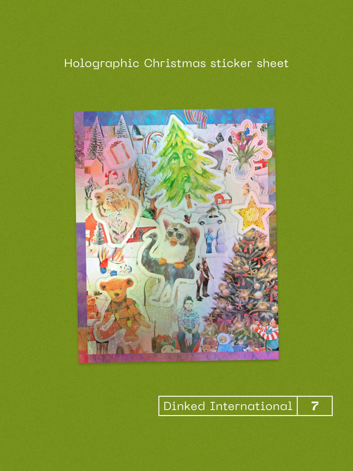 SUFJAN STEVENS, Worst Christmas Ever! - Dinked Edition (Asthmatic Kitty Records; AKR157lp-C3-DINKED, US 2026 Reissue, Sticker Sheet, Dinked International Edition No.07, Peppermint Swir LP NEW/NEW - PRE-ORDER