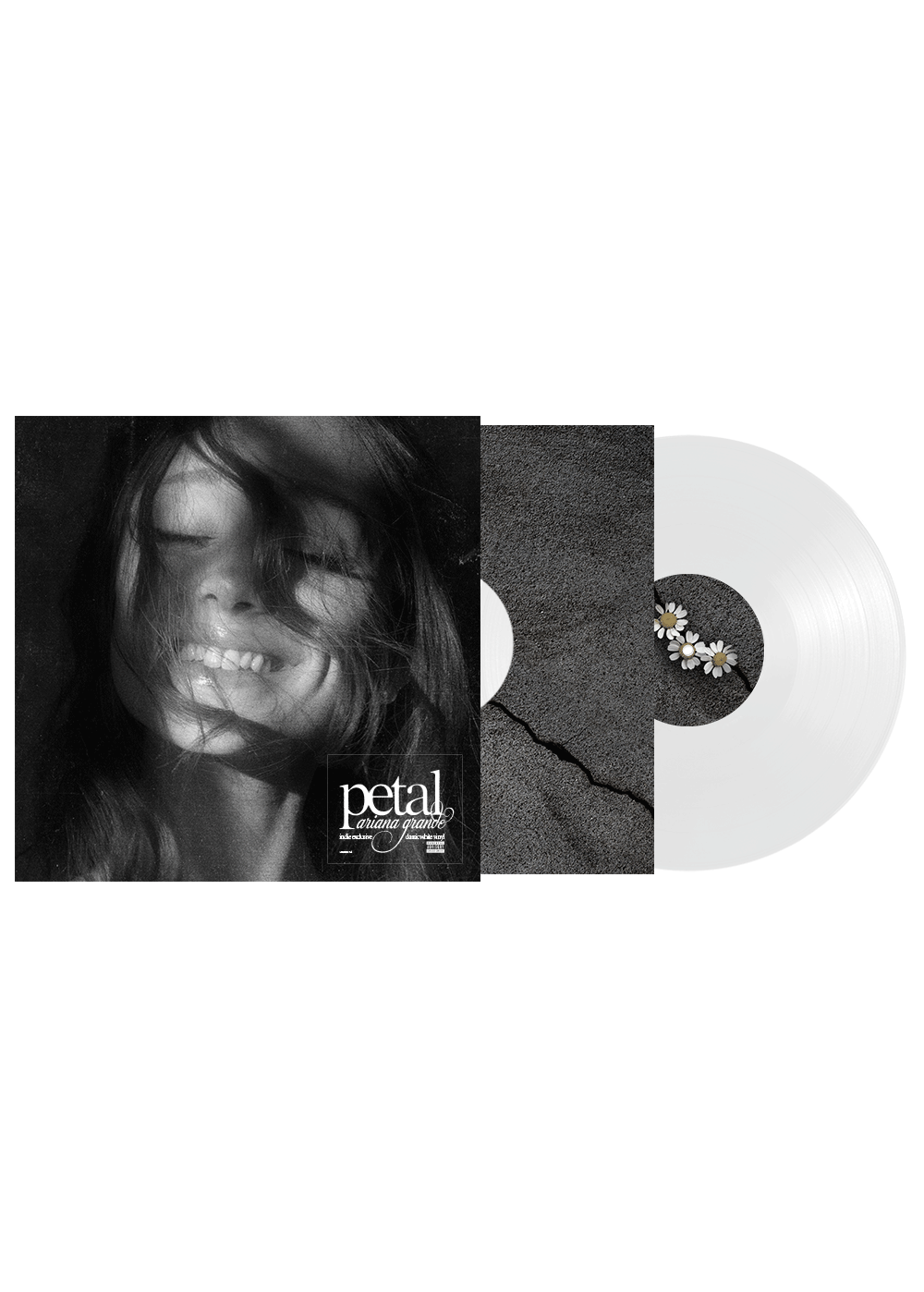ARIANA GRANDE, petal (Island; 5793230, Europe 2026, Gatefold, Indie Exclusive White Vinyl, 16-page 12x12” booklet featuring lyrics and photos. ) LP NEW/NEW - PRE-ORDER