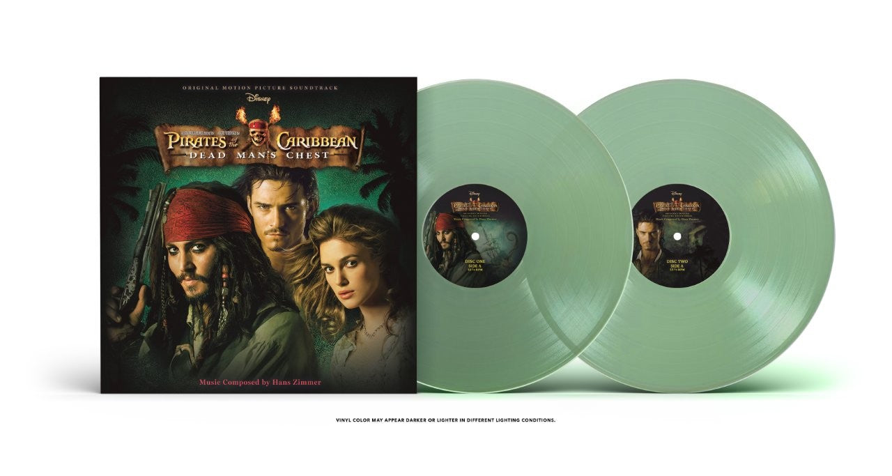 HANS ZIMMER, Pirates of The Caribbean: Dead Man’s Chest (Disney; 8760500, UK 2026, Gatefold, Translucent Green Vinyl) 2xLP NEW/NEW - PRE-ORDER