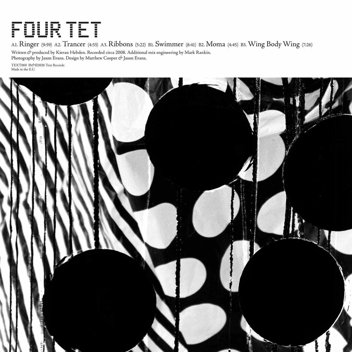 FOUR TET, Ringer LP (Text Records; TEXT060LP, UK 2026 Reissue, Expanded Edition, Black Vinyl, Booklet Of Unpublished Jason Evans Photographs) LP NEW/NEW - PRE-ORDER