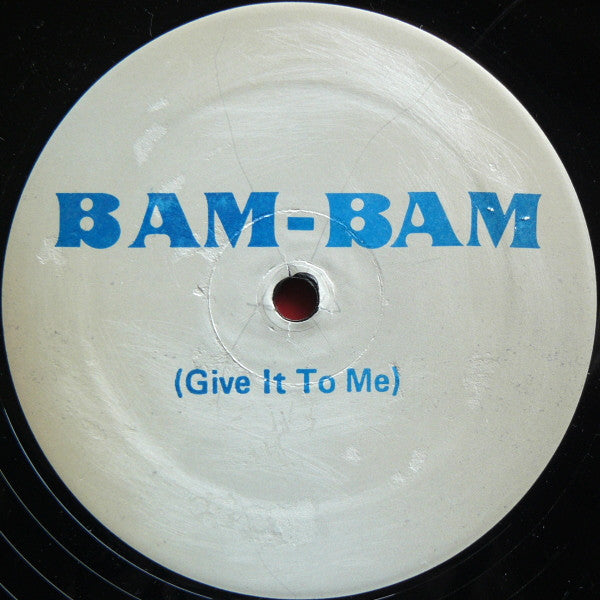 Image of Back Cover of 12" - /VG - BAM-BAM, Give It To Me (Westbrook; BB-WB-#105, US 1988, Plain Sleeve), Some light marks, generally nice copy though. Some light marks and scuffs on label., A1		Give It To Me (Radio / Club Mix)	A2		Give It To Me (Dub Mix)	B1		Give It To Me (Instrumental Mix)	B2		Give It To Me (Street Mix) - 3316248C