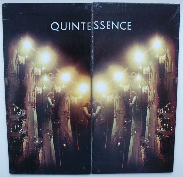 Image of Front Cover of LP - VG/EX - QUINTESSENCE, Quintessence (Island Pink Rim; ILPS9128, UK 1970s Reissue, Laminated Tri-Fold Sleeve), Company Inner, Sleeve Creased,  - 0626137E