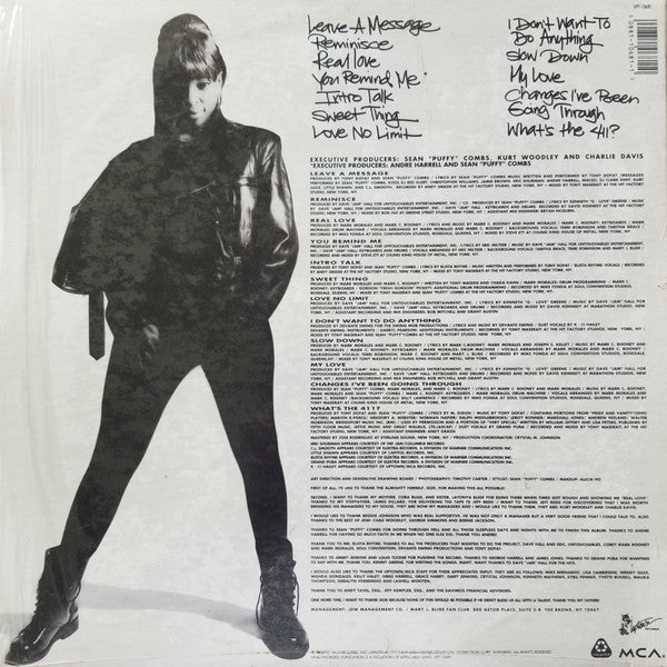 Image of Back Cover of LP - VG/G+ - MARY J. BLIGE, What's The 411? (Uptown; UPT 10681, US 1992), Plenty of marks and surface noise throughout.,  - 5245153S