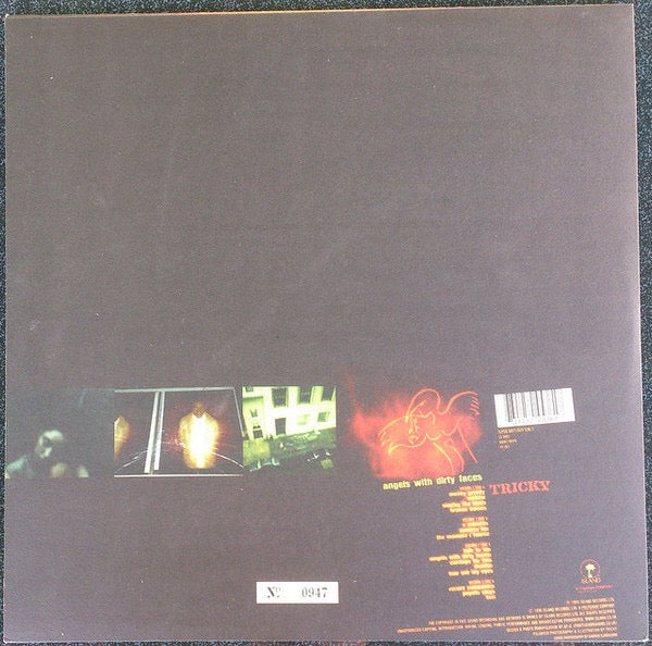 Image of Back Cover of 2xLP - VG+/VG - TRICKY, Angels With Dirty Faces (Island; ILPSD 8071, UK 1998, 2 Inners, Number Limited Edition), Discs have some very light marks and a very slight warp. Sleeve is really nice. Comes with both inners nicely intact. No. 1197.,  - 1316281C