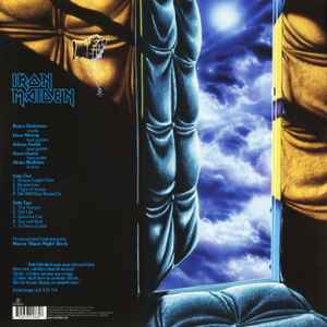 Image of Back Cover of LP - EX/VG+ - IRON MAIDEN, Piece Of Mind (Parlophone; 2564624882, Europe 2014 Reissue, Gatefold, 180 Gram Vinyl), ,  - 0816042C
