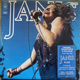 Image of Front Cover of 2xLP - G+/G - JANIS JOPLIN, Janis - OST (CBS Orange (33 1/3 On Label); 88115, UK 1975, Gatefold, Stapled In Booklet + Insert), Light marks, Hairlines and some mottling , Sleeve has edge wear, Ring wear and generally worn, Booklet intact,  - 2316470C