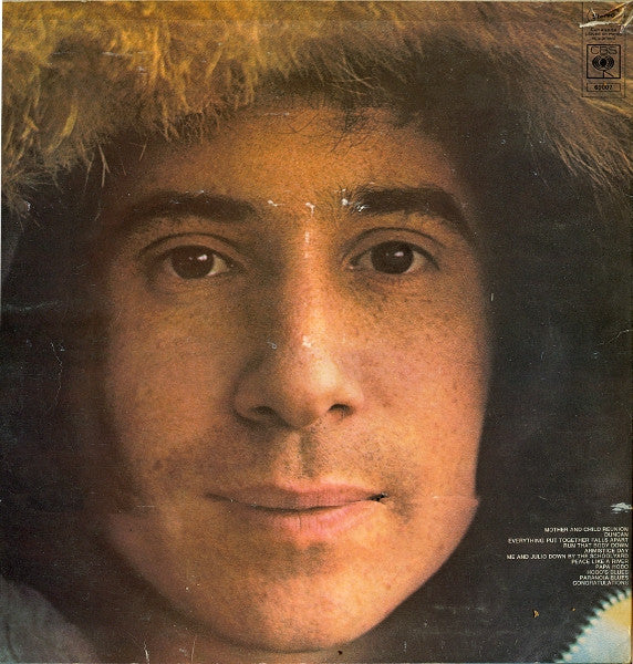 Image of Back Cover of LP - VG/VG - PAUL SIMON, Paul Simon (CBS Orange (33 1/3 On Label); S 69007, UK 1972, Inner), Strong VG,  - 2226095E