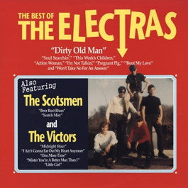 Image of Front Cover of 3844027S: LP - THE ELECTRAS, THE SCOTSMEN, THE VICTORS, Best Of The Electras (Get Hip; GHAS-5066, US 1993, Insert, Red Vinyl) Creasing and edge wear. Sticker residue on front of sleeve.   VG/VG+