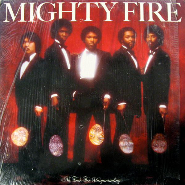 Image of Front Cover of LP - VG/EX - MIGHTY FIRE, No Time For Masquerading (Elektra; 6E-337, US 1981, Inner), Still in opened shrinkwrap but with a little edgewear, bumped corners, hint of ringwear.,  - 4426047E