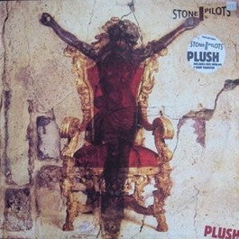 Image of Front Cover of 12" - VG/G+ - STONE TEMPLE PILOTS, Plush (Atlantic; A7349T, UK 1993, Stickered Picture Sleeve), With T shirt transfer and stickered sleeve, Transfer has fogged a large part of the disc like many copies, Plays through well though. ,  - 1316131C