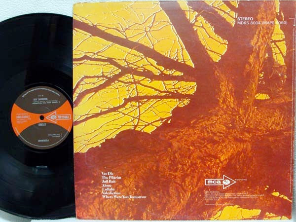 Image of Back Cover of LP - VG/VG - WISHBONE ASH, Pilgrimage (MCA Red & Brown Dogbone; MDKS8004, UK 1971, Gatefold), Hairlines. Spine flattened, discolouration, edge and ring wear. ,  - 2346318S