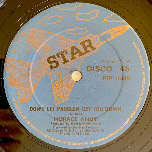 Image of Back Cover of 12" - /VG - HORACE ANDY, Tonight / Don't Let Problems Get You Down (Star; PTP 1024, UK 1979), ,  - 1026334E