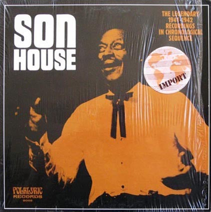 Image of Front Cover of LP - VG+/VG+ - SON HOUSE, The Legendary 1941-1942 Recordings In Chronological Sequence (folklyric; 9002, US 1970s), ,  - 1416051C