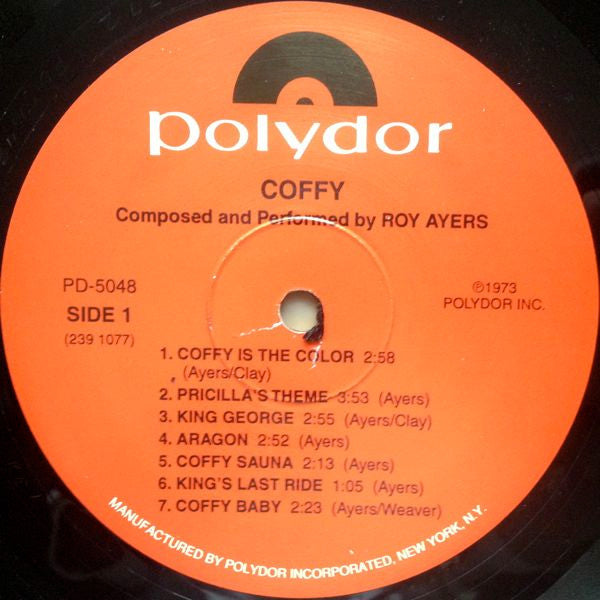 Image of Label Cover of LP - VG/VG - ROY AYERS, Coffy (Polydor ; PD 5048, US 1998 Reissue, Picture Sleeve), ,  - 2226272E
