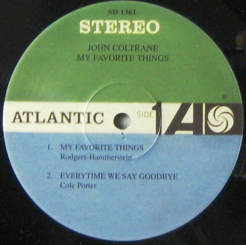 Image of Label Cover of LP - VG/VG+ - JOHN COLTRANE, My Favorite Things (Atlantic; SD 1361, US 2005 Reissue, Glossy Sleeve, Stereo), ,  - 4146057S