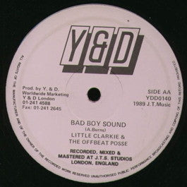 Image of Front Cover of 3624322E: 12" - LITTLE CLARKIE AND THE OFFBEAT POSSE, Neatly / Bad Boy Sound (Y&D; YDD0140, UK 1989)   /VG+