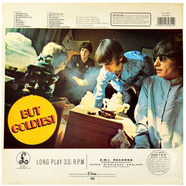 Image of Back Cover of LP - VG/VG - THE BEATLES, A Collection of Beatles Oldies (Fame Chequered Label; FA4130811, UK 1983 Reissue), ,  - 2726194E