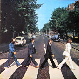 Image of Front Cover of 0125308E: LP - THE BEATLES, Abbey Road (Apple; PCS 7088, UK 1969, Laminated Sleeve, 1st Press, No Her Majesty Credit On Label, Apple Logo Aligned) Split Spine  VG/G