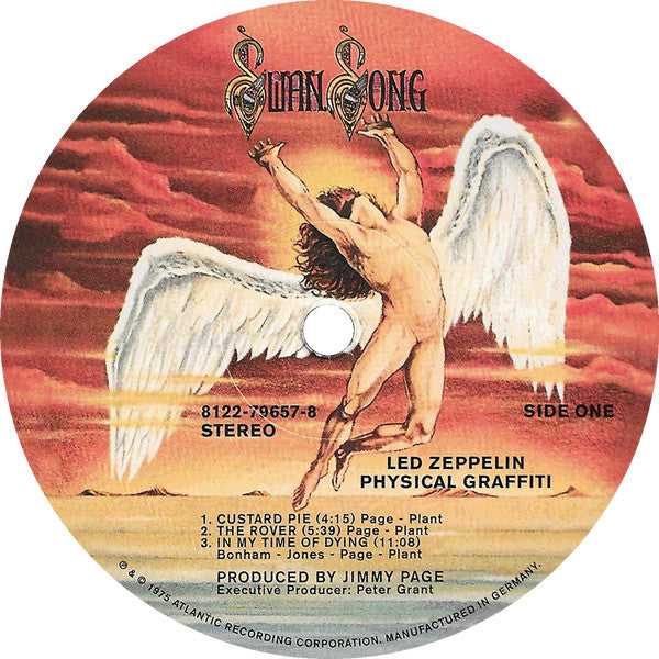 Image of Label of 0754010S: 2xLP - LED ZEPPELIN, Physical Graffiti (Warner Bros; 0081227965785, UK 2015 Reissue, Die Cut Sleeve, Inner & Insert, 180 Gram Vinyl)   NEW/NEW