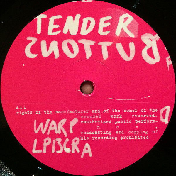 Image of Label Cover of LP - NEW/NEW - BROADCAST, Tender Buttons (Warp; WARPLP136R, UK 2015 Reissue, Inner), , 'Tender Buttons' is the third studio album by Broadcast. It was originally released on 19 September 2005 by Warp Records. Now a duo following the departure of guitarist Tim Felton, Broadcast have swapped the rich textures and multiple layers of previous records for a much rawer and grittier sound, based on dry electronics, bass, processed guitars and singer Trish Keenan's deadpan voice. Stripped do