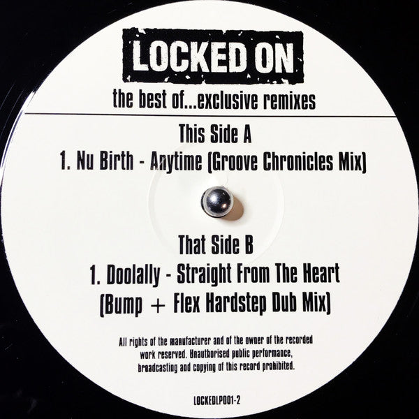 Image of Back Cover of 2x12" - VG/VG - VARIOUS, Locked On (The Best Of...Exclusive Remixes) (Locked On; LOCKEDLP001-2, UK 1999, Titled Sleeve), Surface marks only, plays VG/VG+. Sleeve close to VG+.,  - 3046117S