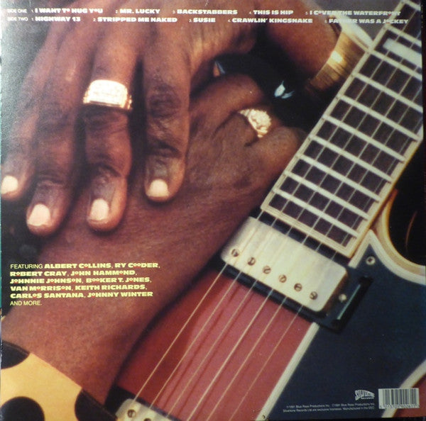 Image of Back Cover of LP - VG/VG - JOHN LEE HOOKER, Mr. Lucky (Silvertone Records ; ORE LP 519, Europe 1991, Inner), Strong VG to sleeve.,  - 3016021C