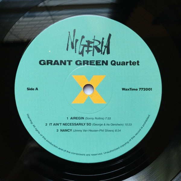 Image of Label Cover of LP - NEW/NEW - GRANT GREEN, Nigeria (Wax Time; LP772001, Europe 2000s Reissue), ,  - 1316438C