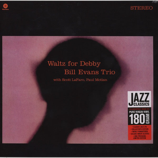 Image of Front Cover of LP - NEW/NEW - BILL EVANS TRIO, Waltz For Debby (Wax Time; LP771728, Europe 2012 Reissue, 180 Gram Vinyl), ,  - 1316488C