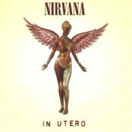 Image of Front Cover of LP - G+/VG+ - NIRVANA, In Utero (Geffen; GEF24536, Europe 1993, Inner, 1st Pressing), Small top seam split, slight moisture damage along loading side with small creases and tears. Lovely disc, only a couple small unfeelable marks on side 1.,  - 0846065S
