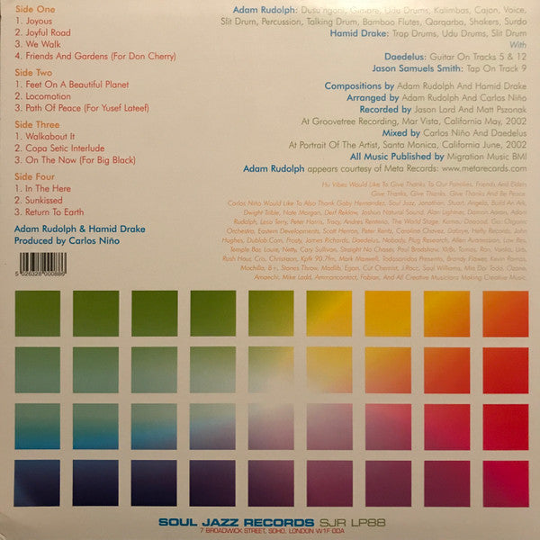 Image of Back Cover of 2xLP - VG+/VG+ - HU VIBRATIONAL, Universal Mother - Boonghee Music 2 (Soul Jazz; SJR LP88, UK 2004, Picture Sleeve, 2 Company Inners), ,  - 2426052E