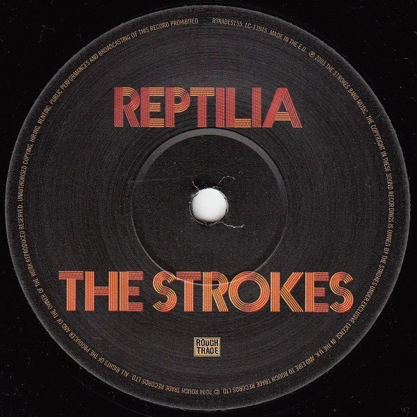 Image of Label Cover of 7" - VG+/VG+ - THE STROKES, Reptilia (Rough Trade; RTRADES155, UK 2004, Picture Sleeve), Really nice clean copy, strong VG+.,  - 4056086S