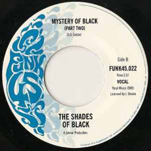 Image of Back Cover of 7" - /VG+ - THE SHADES OF BLACK, Mystery Of Black  (Funk45; FUNK45.022 , UK 2004 Reissue), Lightest of marks.,  - 3026240E