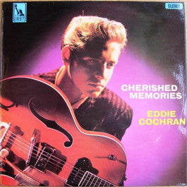 Image of Front Cover of 0625061E: LP - EDDIE COCHRAN, Cherished Memories (Liberty Black and Rainbow; LBS83072E, UK 1968, Stereo)   VG+/VG