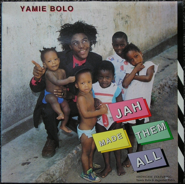 Image of Back Cover of 4444092S: LP - YAMI BOLO, Jah Made Them All (Greensleeves Records; GREL 140, UK 1989)   VG+/VG+