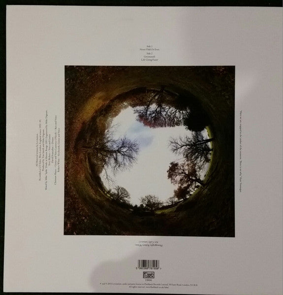 Image of Back Cover of 12" - NEW/NEW - LEVITATION, Never Odd Or Even (Flashback; FB006, UK 2015, Record Store Day Limited Release 2015), , 2015 Release on our own Flashback Records. Three tracks from the Legendary Meanwhile Gardens sessions, which are not included on the full double album released and now sold out on Flashback Records. Limited Edition of 500 - Only a few left... - 0755023S