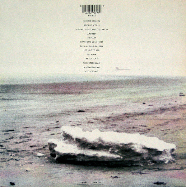 Image of Back Cover of LP - VG/G - THE CURE, Standing On A Beach   The Singles (Fiction Records Raised Rim Labels; FIXH 12, UK 1986, Gatefold, Inner, PRS Pressing ), ,  - 2516467C