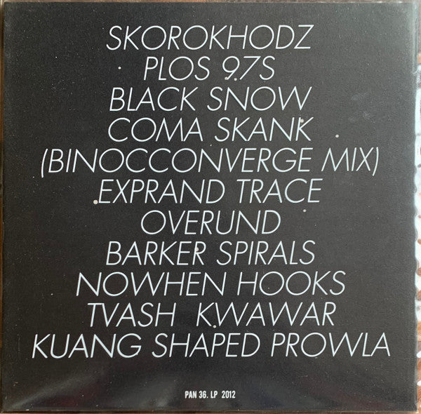 Image of Back Cover of LP - VG/VG - LEE GAMBLE, Dutch Tvashar Plumes (Pan; PAN 36, Germany 2012, Printed plastic sleeve, Inner), ,  - 3126352E