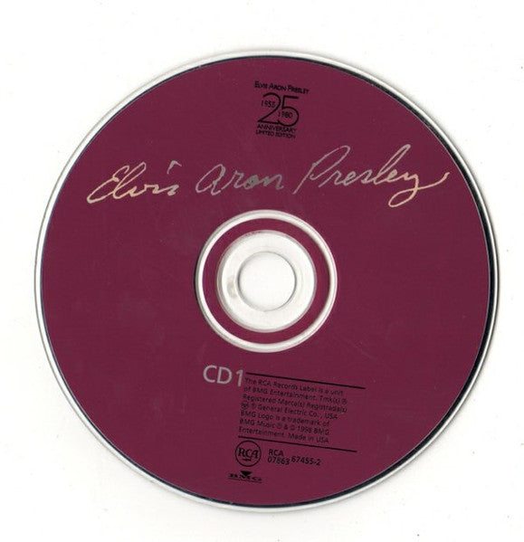 Image of Label Cover of 4xCD - VG+/VG+ - ELVIS PRESLEY, Elvis Aron Presley (RCA; 67455, UK 1998 Reissue, Book Sleeve), ,  - 3416554C