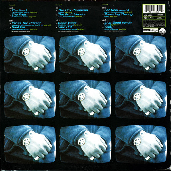 Image of Back Cover of 3xLP - VG/G+ - KEMET CREW, Champion Jungle Sound  (Kemet; KTPP001T, UK 1995, Insert), Sleeve Has A Fair Amount Of Edge Wear, Records Are Very Close To VG,  - 3946278S