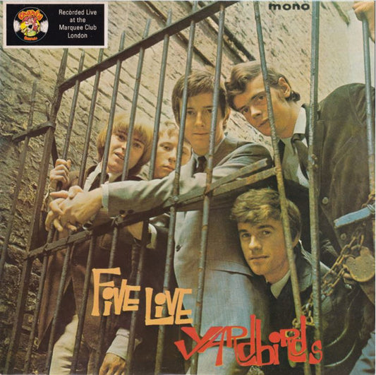 Image of Front Cover of 3424085E: LP - YARDBIRDS, Five Live (Charly; CR30173, UK Reissue)   VG+/VG