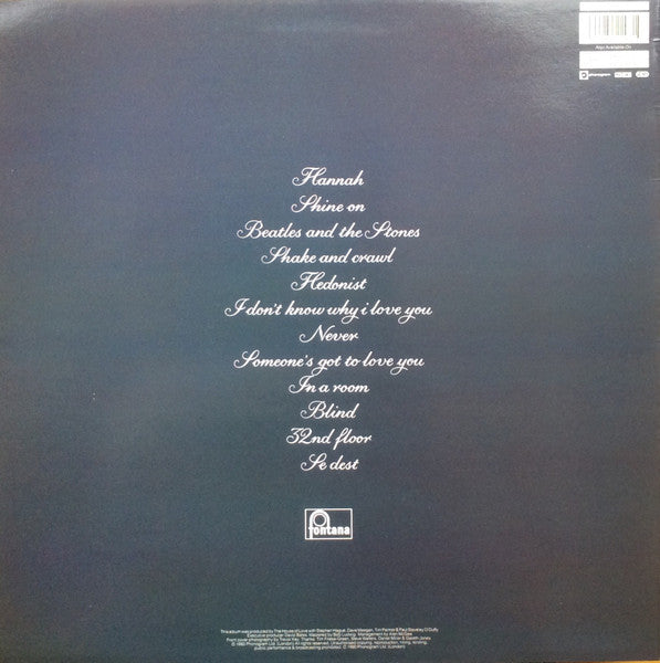 Image of Back Cover of 0125272E: LP - THE HOUSE OF LOVE, The House Of Love (Fontana; 842 293-1, UK 1990, Inner & Insert, "Hanah" Spelling On Label)   VG+/VG+