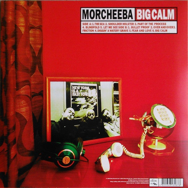 Image of Back Cover of 1434138E: LP - MORCHEEBA, Big Calm (Indochina ; 0825646134878, Europe 2021 Reissue, Inner, 180 Gram Vinyl)   NEW/NEW