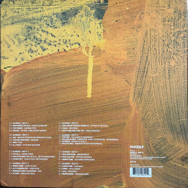Image of Back Cover of 4xLP - EX/EX - VARIOUS ARTISTS, Headz 2A (MoWax; MW 061LP, UK 1996, Box Set, 4 Inners), ,  - 0626064E