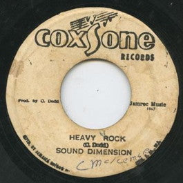 Image of Front Cover of 4855144S: 7" - SOUND DIMENSION, Heavy Rock  (Coxsone Records; , Jamaica 1976)   /G+
