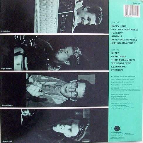 Image of Back Cover of 1824426E: LP - THE HOUSEMARTINS, London 0 Hull 4 (Go Discs!; AGOLP 7, UK 1986, Inner, Top Right Go Discs Logo.)   VG+/VG