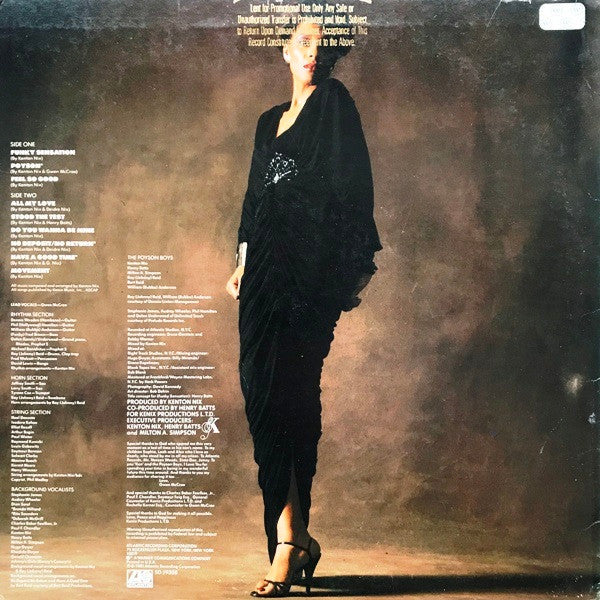 Image of Back Cover of LP - G/G+ - GWEN MCCRAE, Gwen McCrae (Atlantic; SD 19308, US 1981, Picture Sleeve, Company Inner, Specialty Pressing), Ring wear, seam split and glass taple on sleeve. Vinyl has lots of light marks plays G+/VG.,  - 3846158S